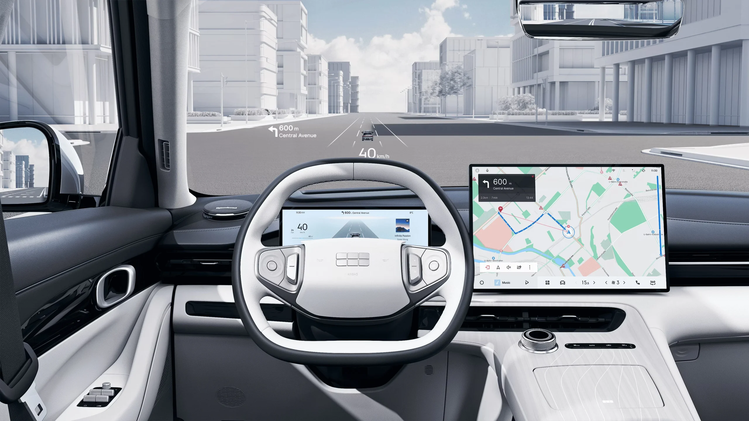 GEELY E5 ELEKTROMOS SUV 15 GEELY E5 Head-Up Display