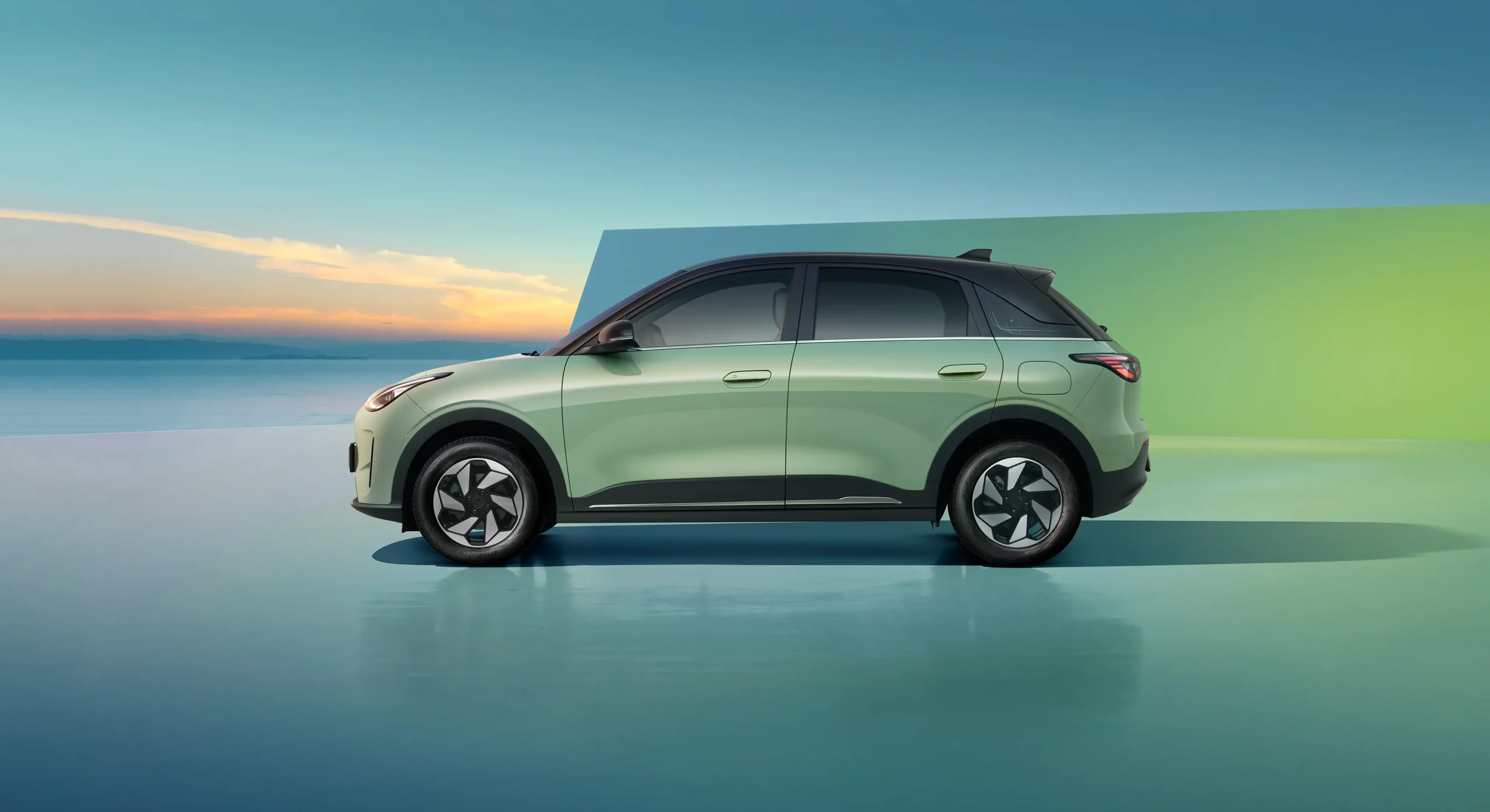 GEELY E2 2 GEELY MENTES - E2 külső oldalról