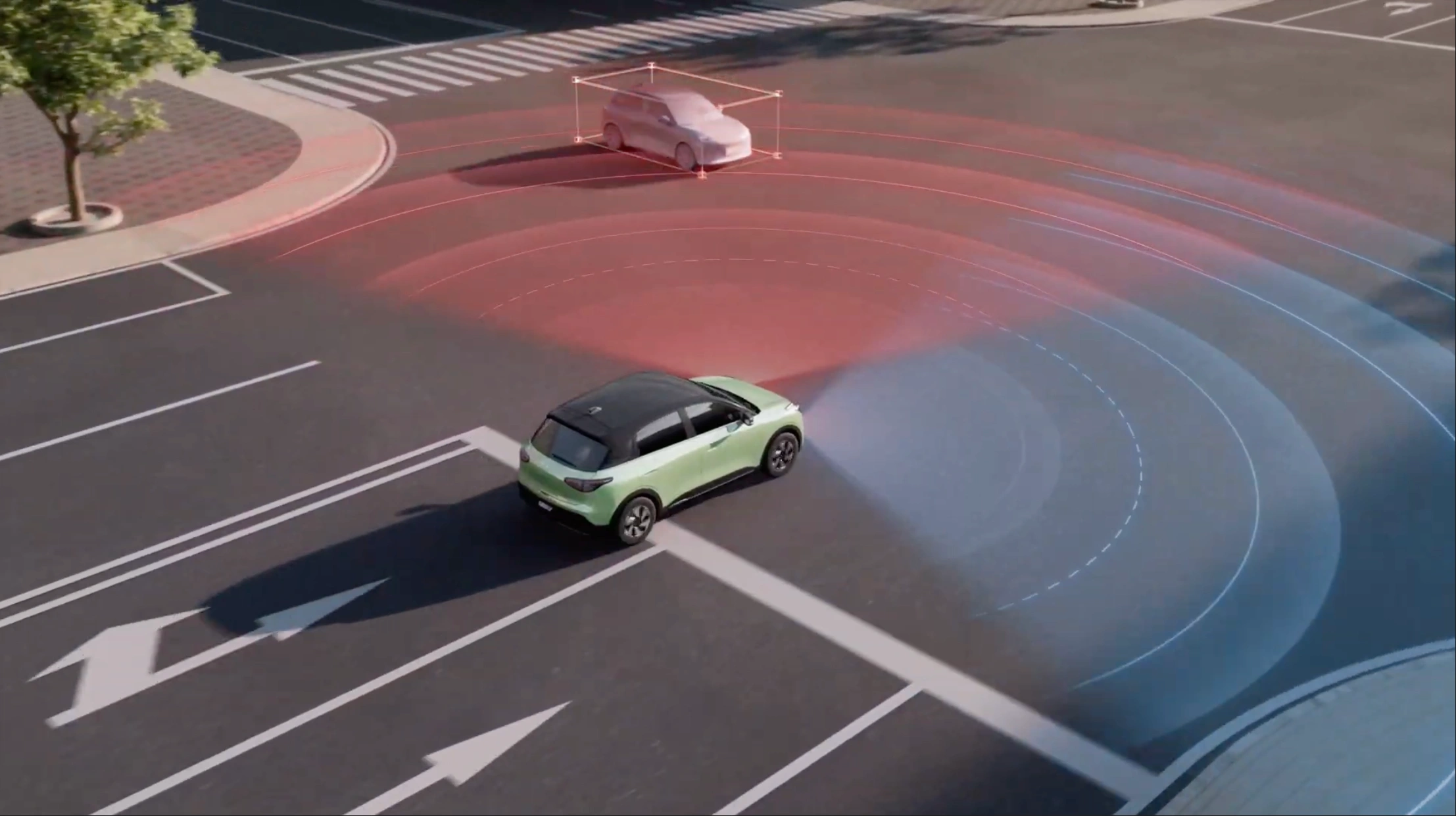 GEELY E2 28 GEELY E2 Első keresztirányú forgalomfigyelő (FCTA)