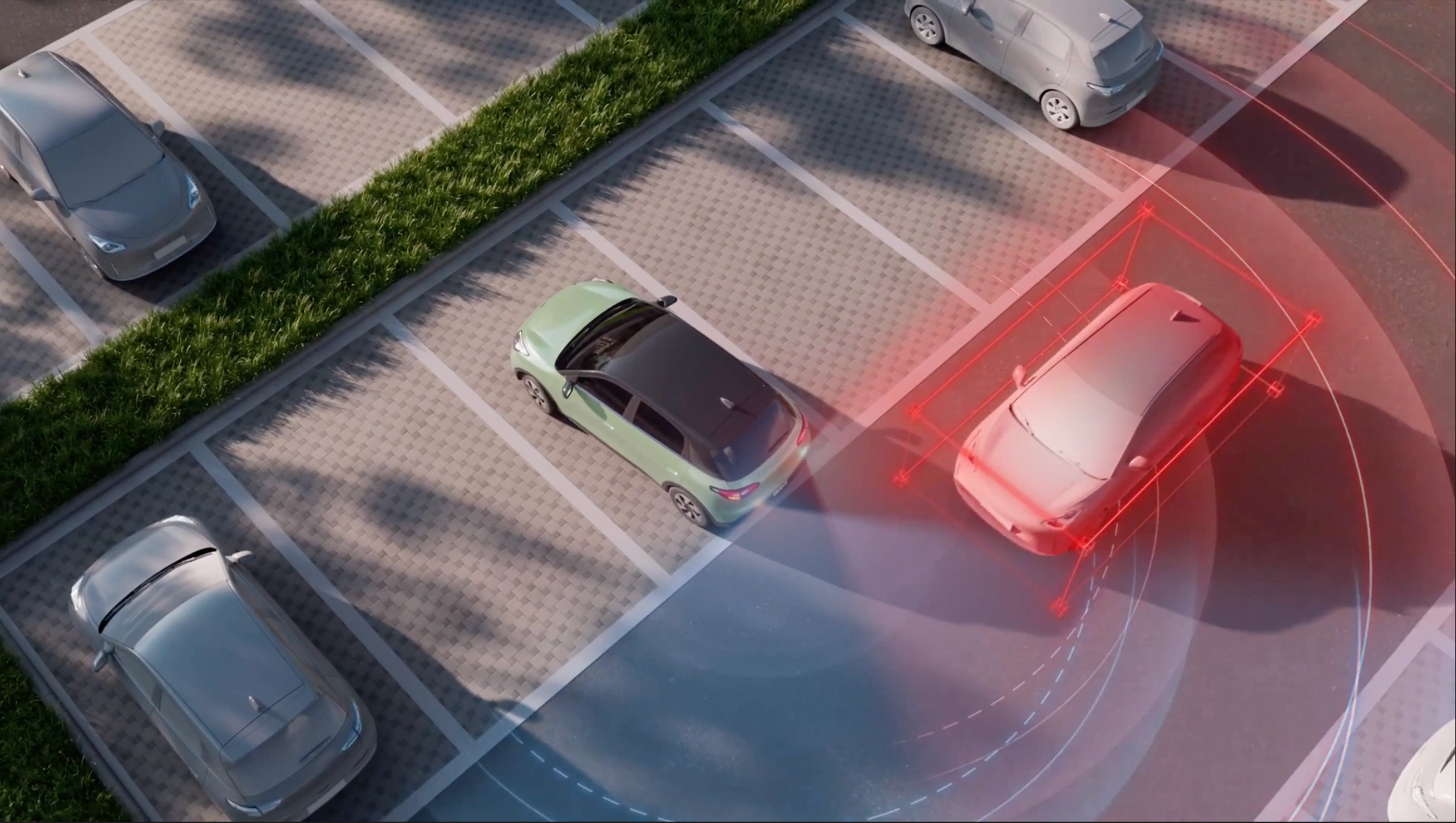 GEELY E2 26 GEELY E2 Keresztirányú forgalomfigyelő