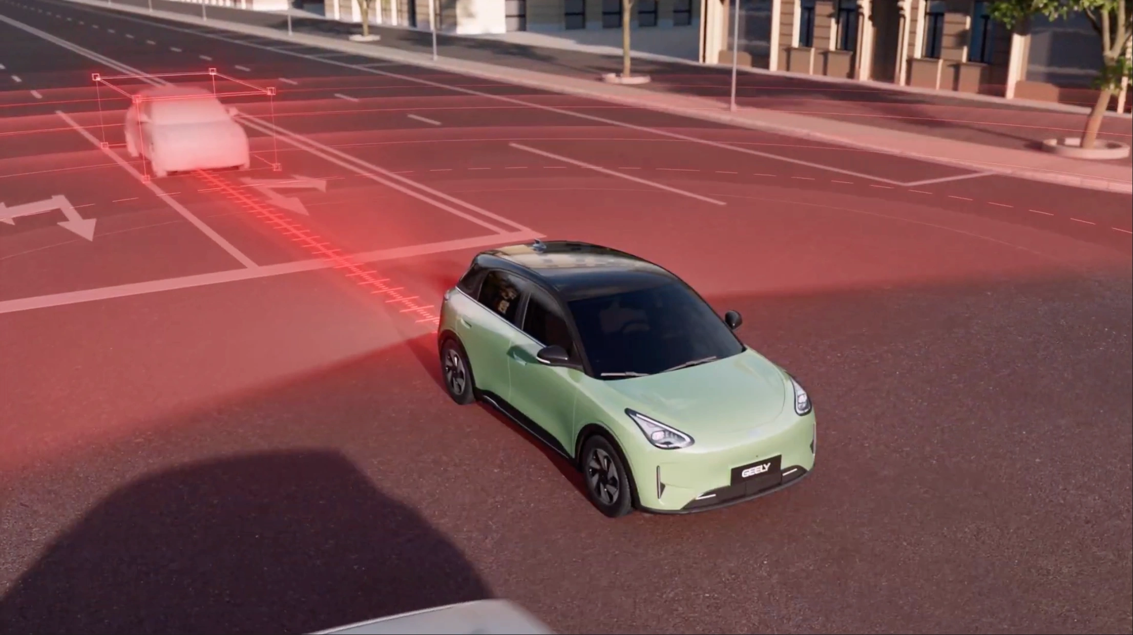 GEELY E2 25 GEELY E2 Hátsó ütközésjelző