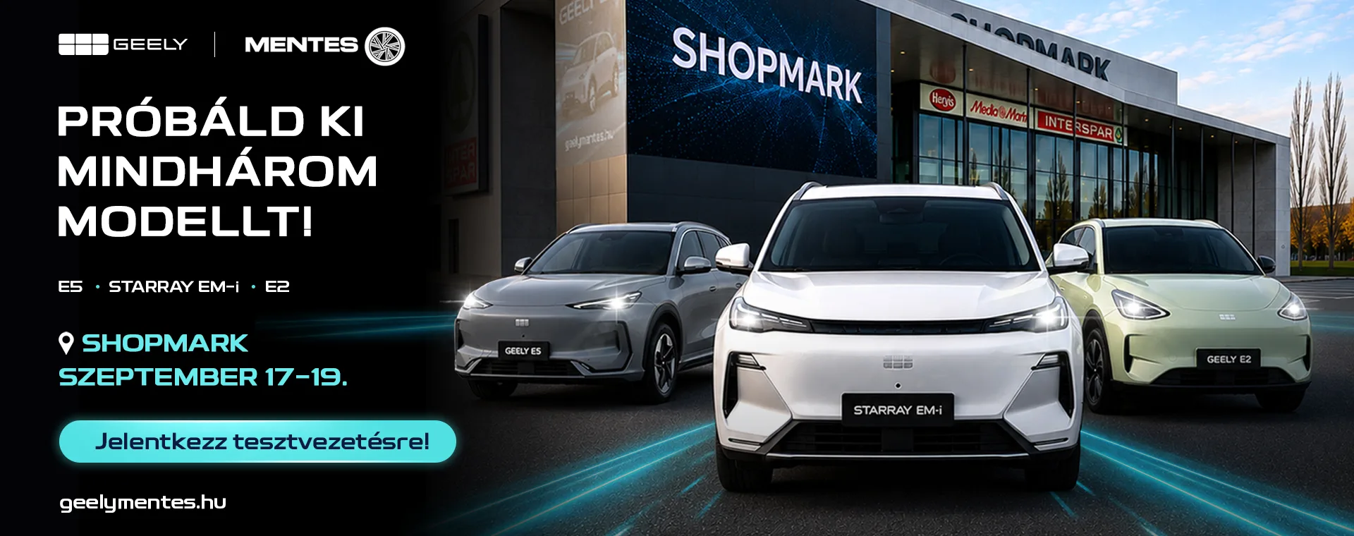 GEELY tesztvezetés a Shopmarkban 1 GEELY tesztvezetés - Shopmark